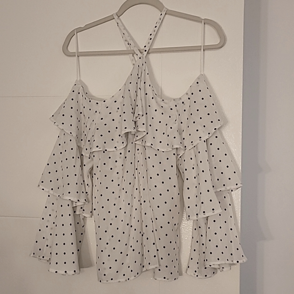Express Polka dot tiered - M Nwt